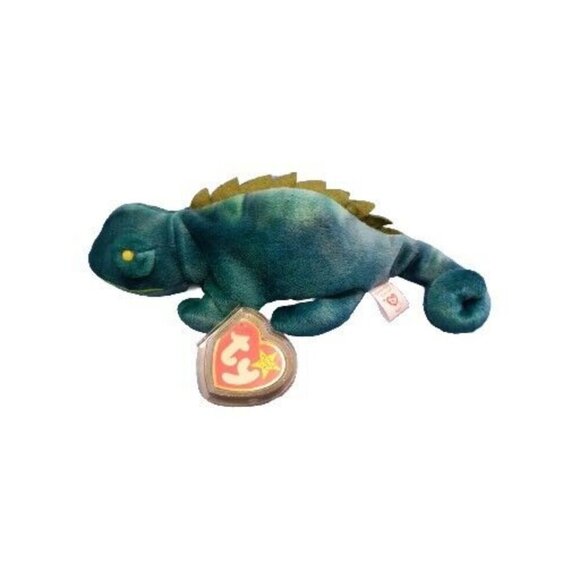 Ty Beanie Baby Collection 1997 Iggy (BLUE) With Hang Tag - Picture 2 of 2